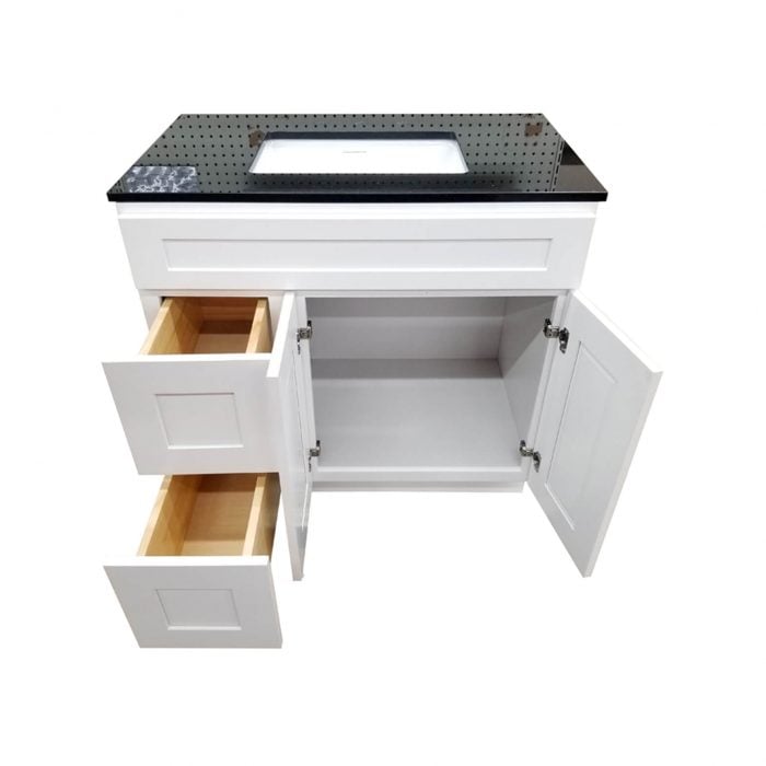 Arctic White Vanity Drawers