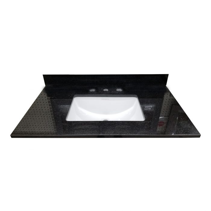 Black Galaxy Granite Vanity Top - Closeout