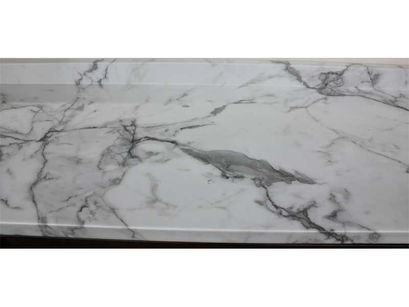 Calacatta Marble Laminate Builders Surplus Kitchen Bath Cabinets