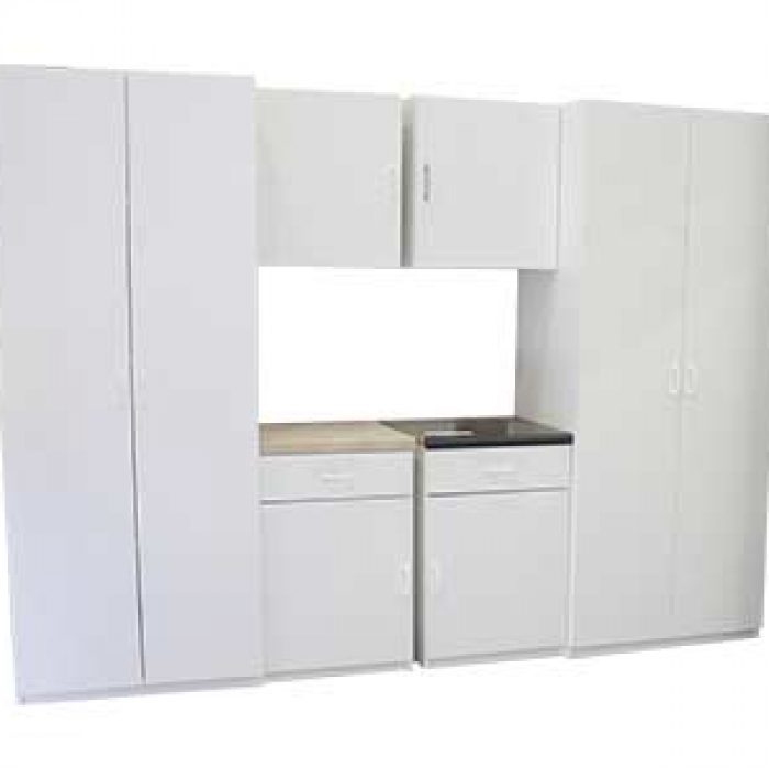 White Storage Cabinets Contact Us At, White Melamine Cabinets For Garage