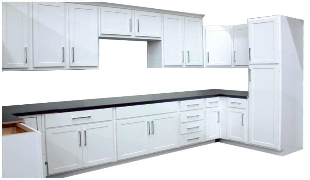 georgetown shaker white kitchen cabinets