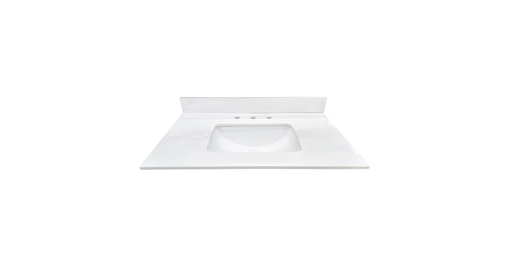 Glacier White Crushed Marble Vanity Top