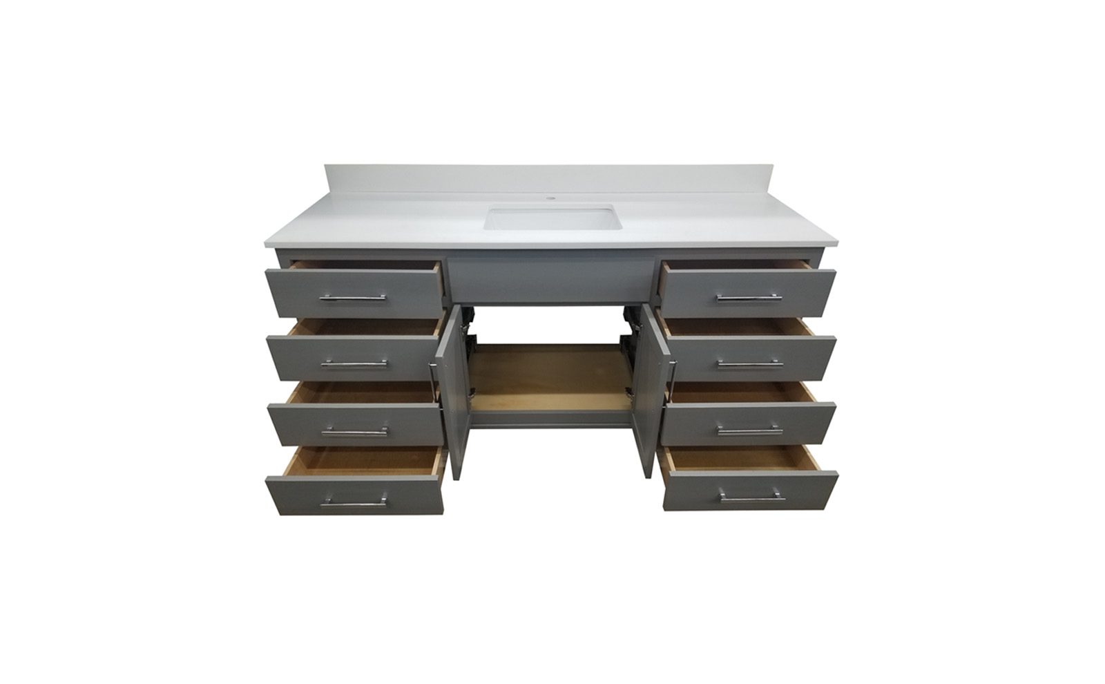 Quaker Gray Oak Vanity Wholesale Kitchen and Bathroom