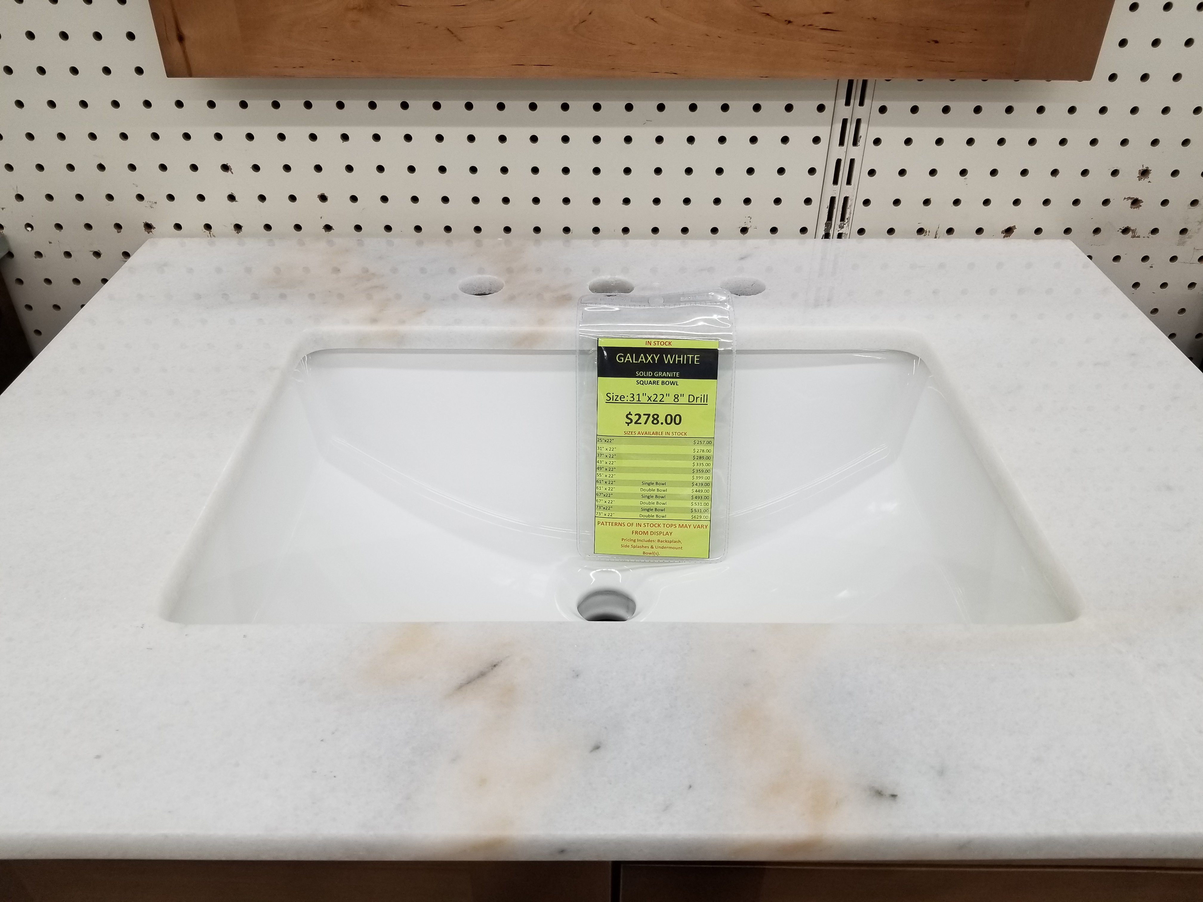 Galaxy White Granite 8 Drill Vanity Top Builders Surplus Galaxy White Granite 8 Drill Vanity Top Builders Surplus