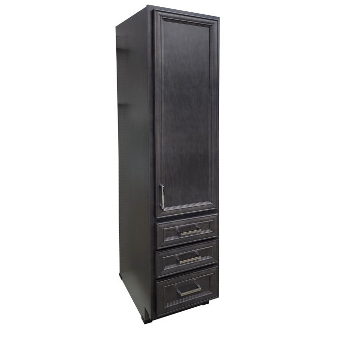 Vanderburg Slate Linen Cabinet - Closeout
