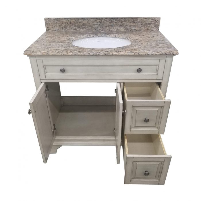 Corsicana Antique White Vanity