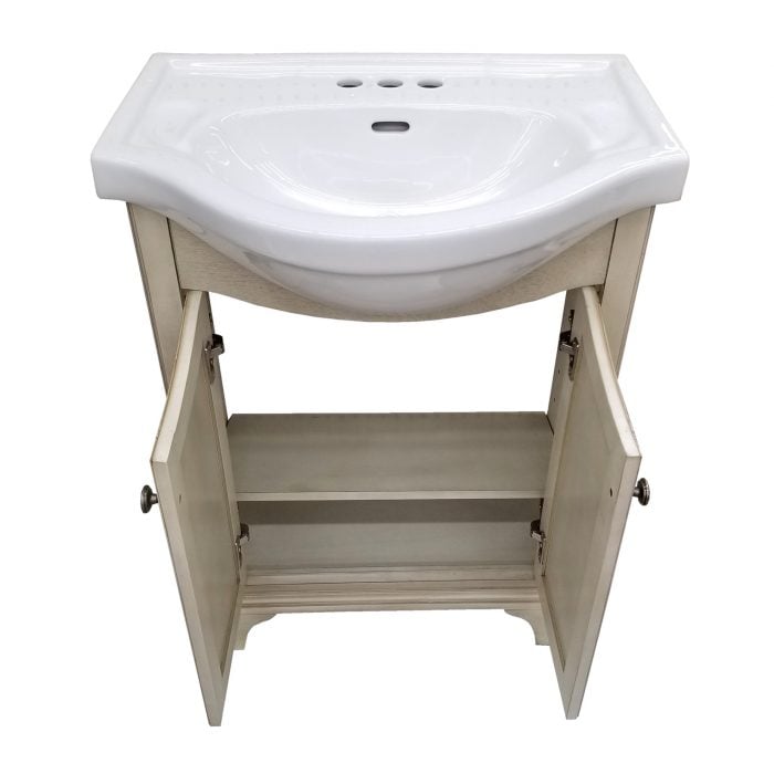 Corsicana Antique White Vanity - Closeout - Image 4