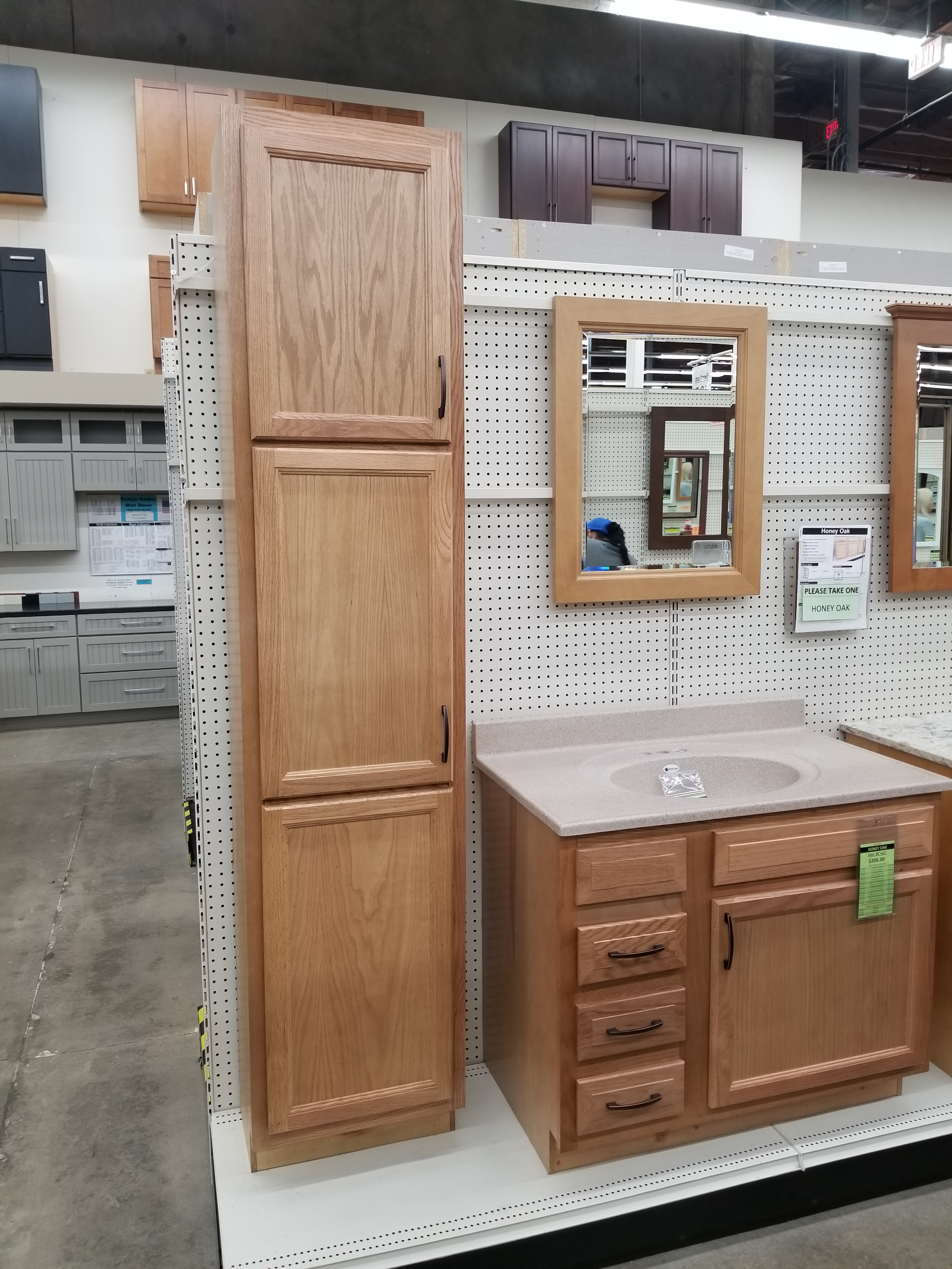 Honey Oak Linen Cabinet Buy Storage Cabinets At Builders Surplus