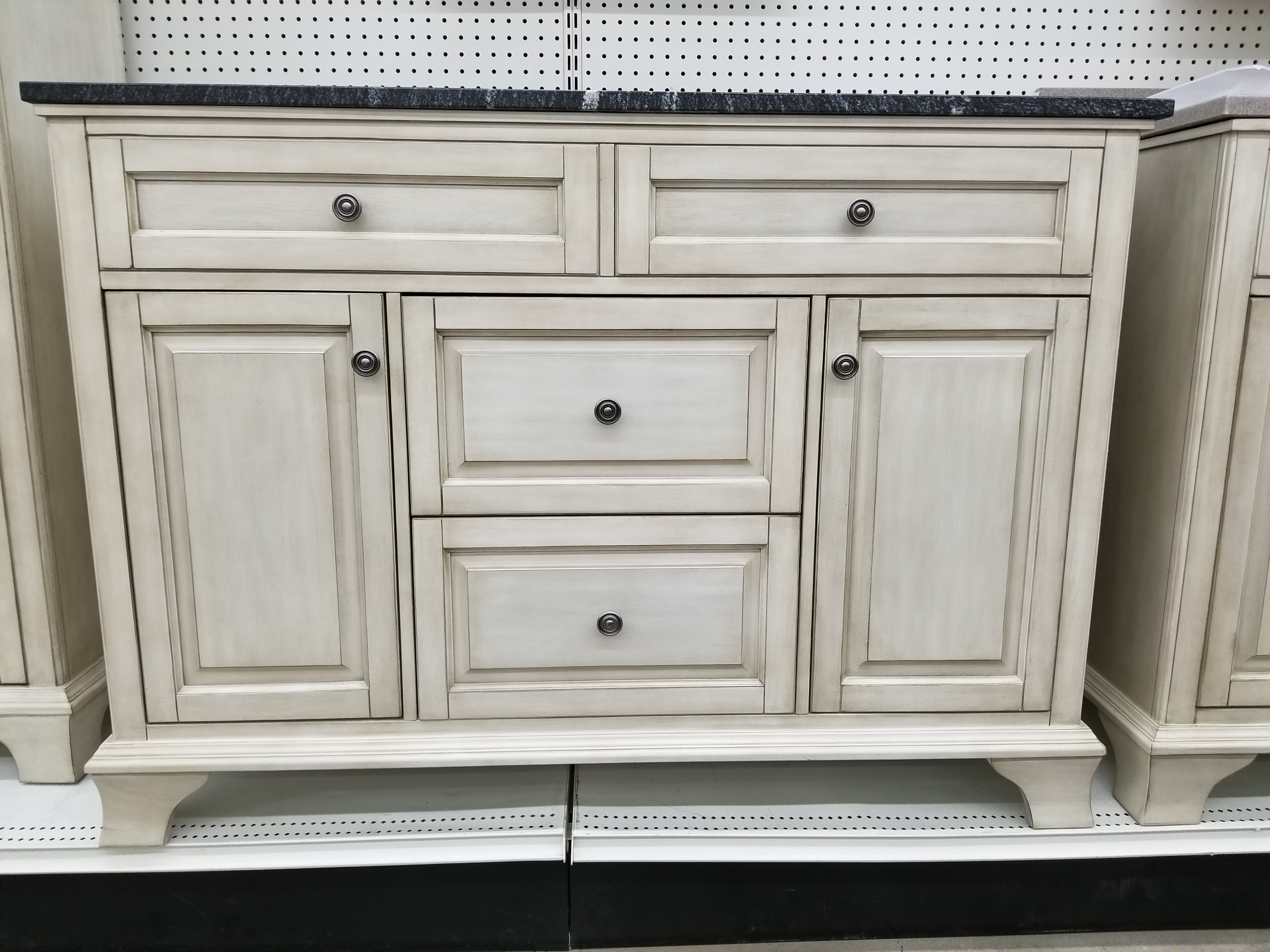 Corsicana Antique White Bathroom Vanity