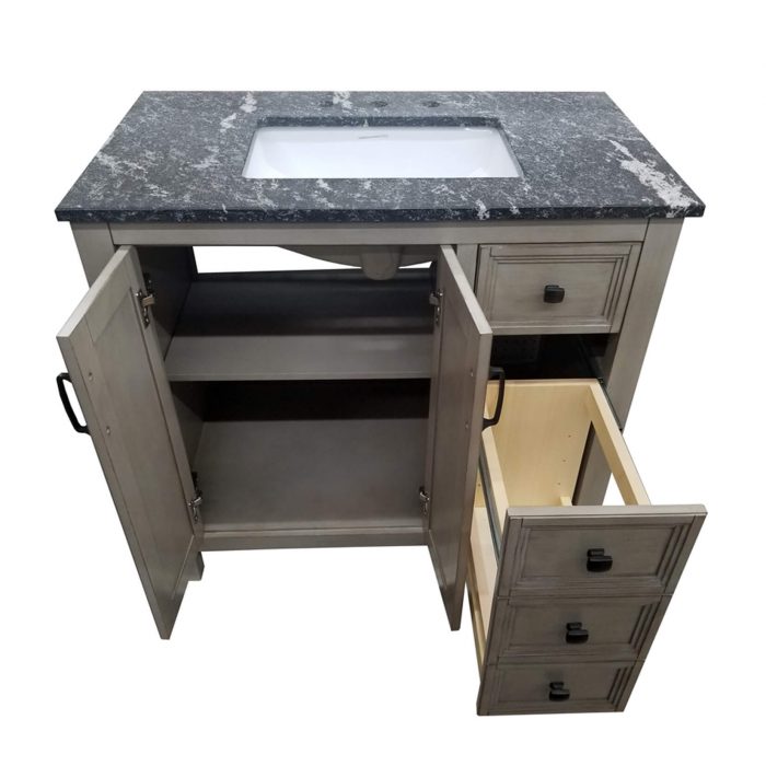 Hiland Antique Gray Vanity