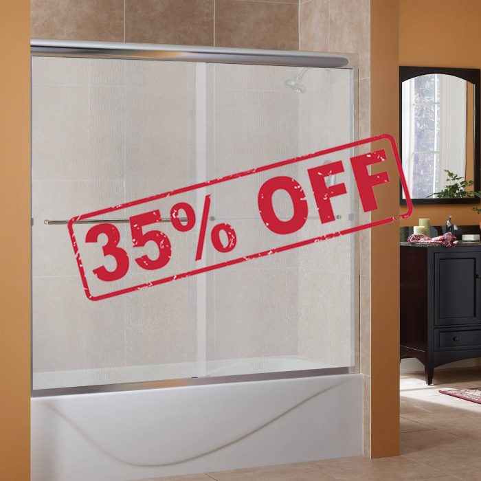 Cove 1/4" Rain Glass Frameless Standard - Closeout