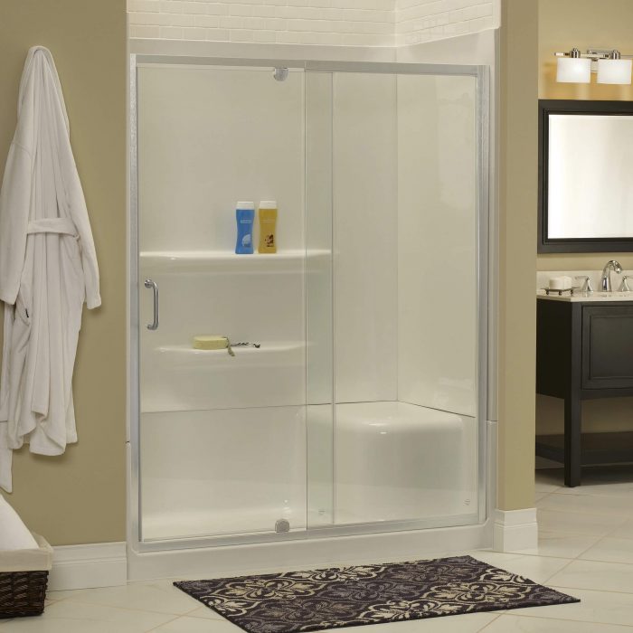 Cove Frameless 1/4 Hinged Door