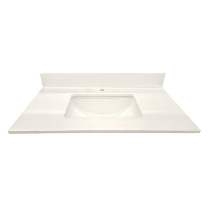 Iceland Quartz Single Hole Vanity Top