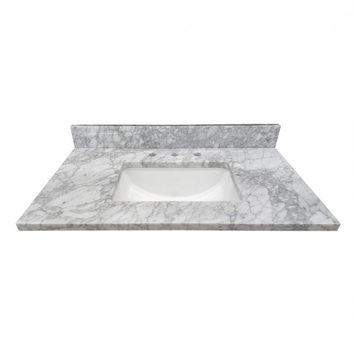 Italian Cararra Marble Square Vanity Top