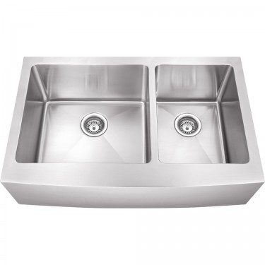 drop in farmhouse sink double bowl