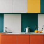 residential interior of modern kitchen modern