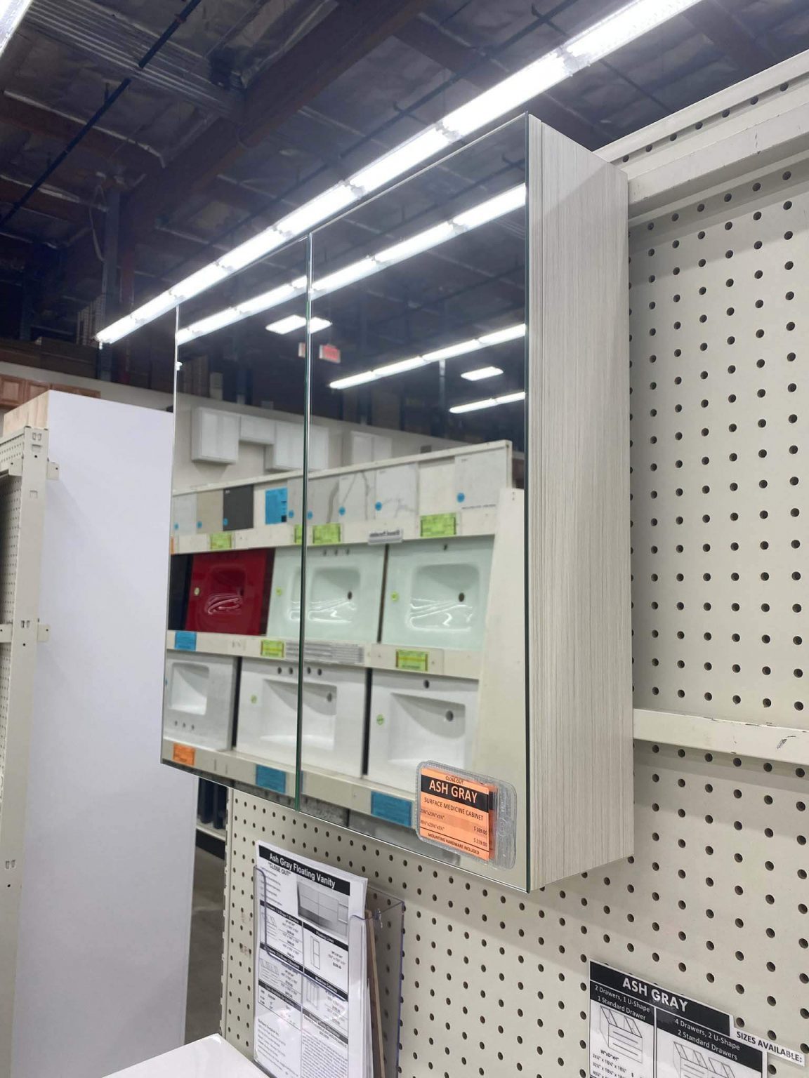 Brantley Distressed Grey Medicine Builders Surplus