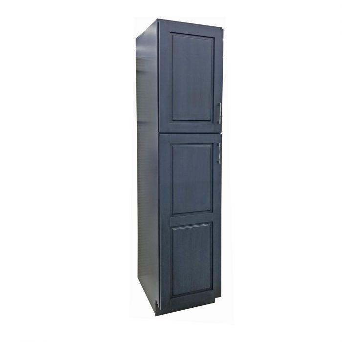 Mystique Blue Linen Cabinet
