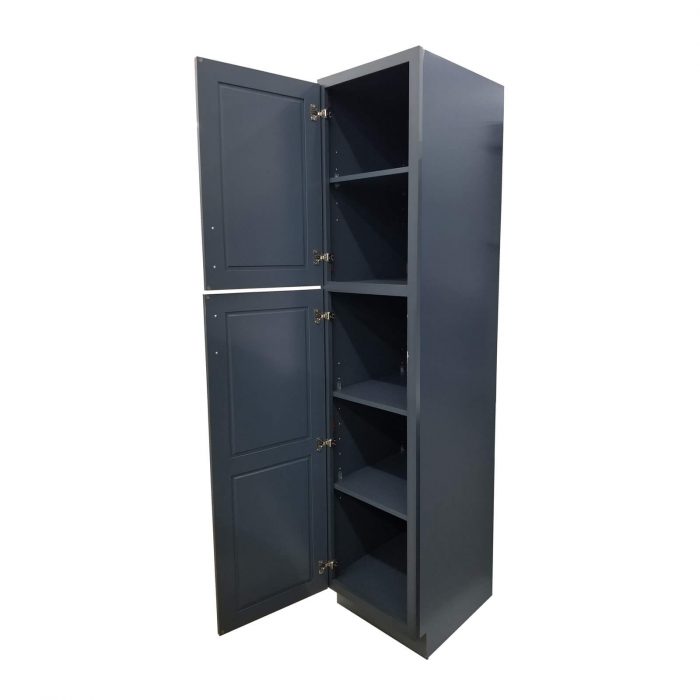 Mystique Blue Linen Cabinet