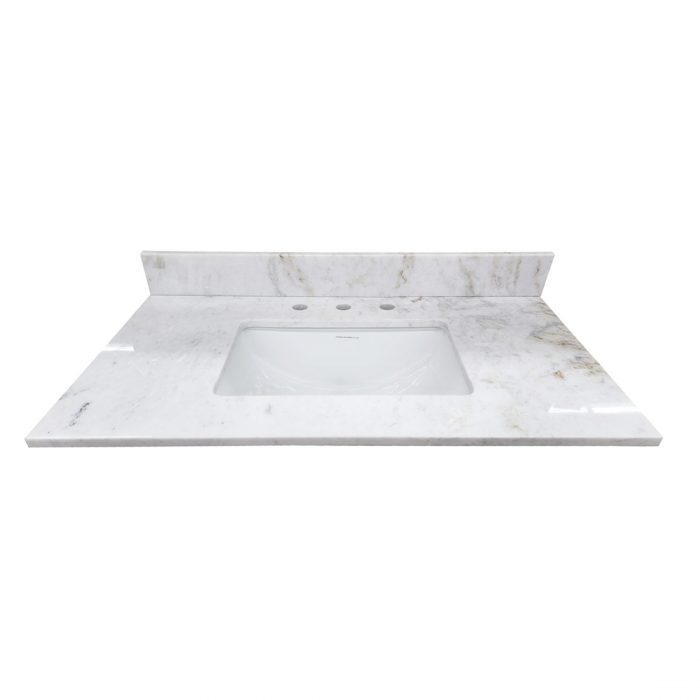 Jazz White Marble Vanity Top