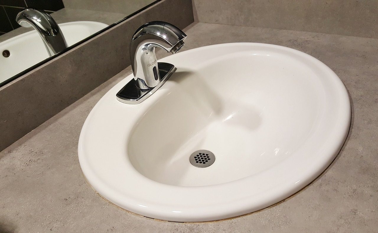 Installing a vanity white sink