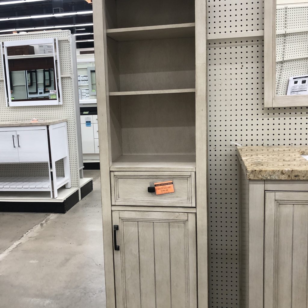 Hiland Antique White Linen Closeout Builders Surplus Wholesale Kitchen and