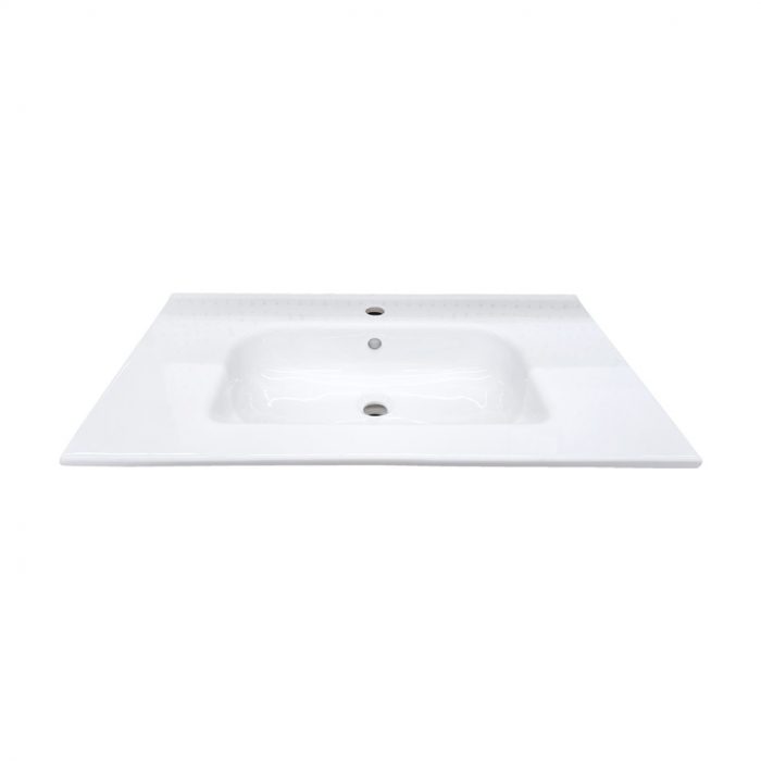 Slim White Ceramic Vanity Top - Closeout