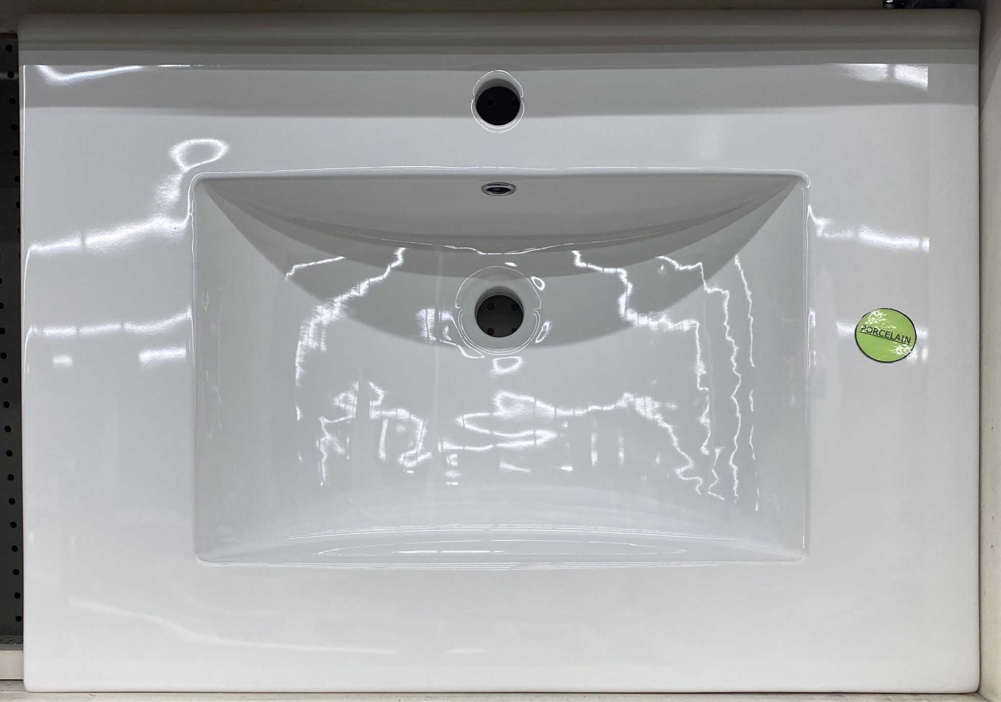 Porcelain Single Hole Vanity Top Builders Surplus Wholesale Kitchen