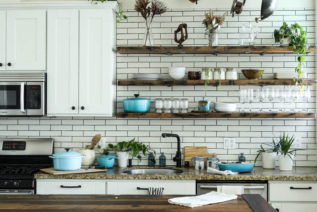 small rustic kitchen