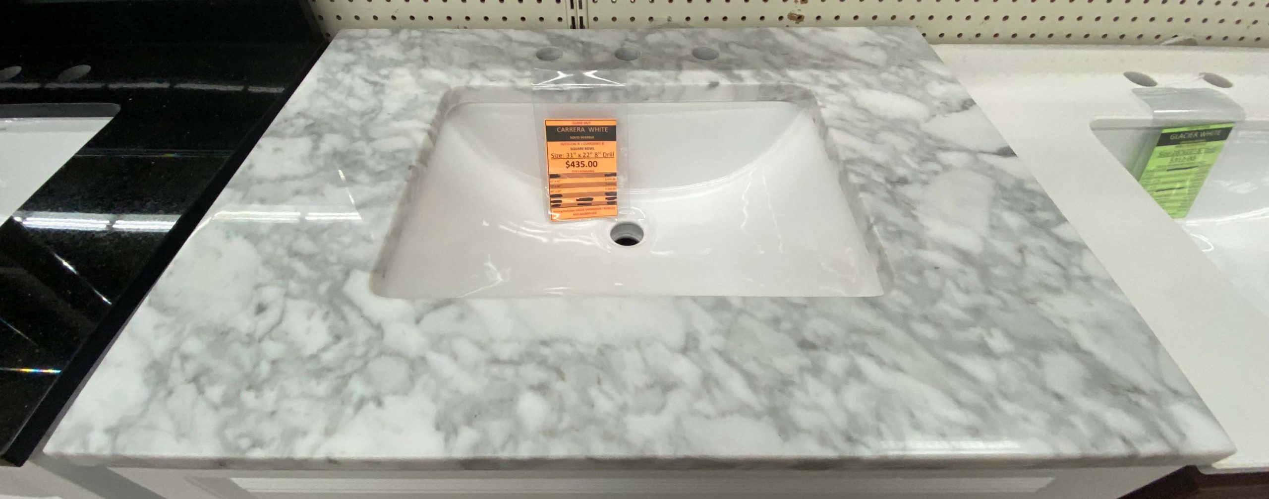 Carrera White Marble Vanity Top Buy At Builders Surplus