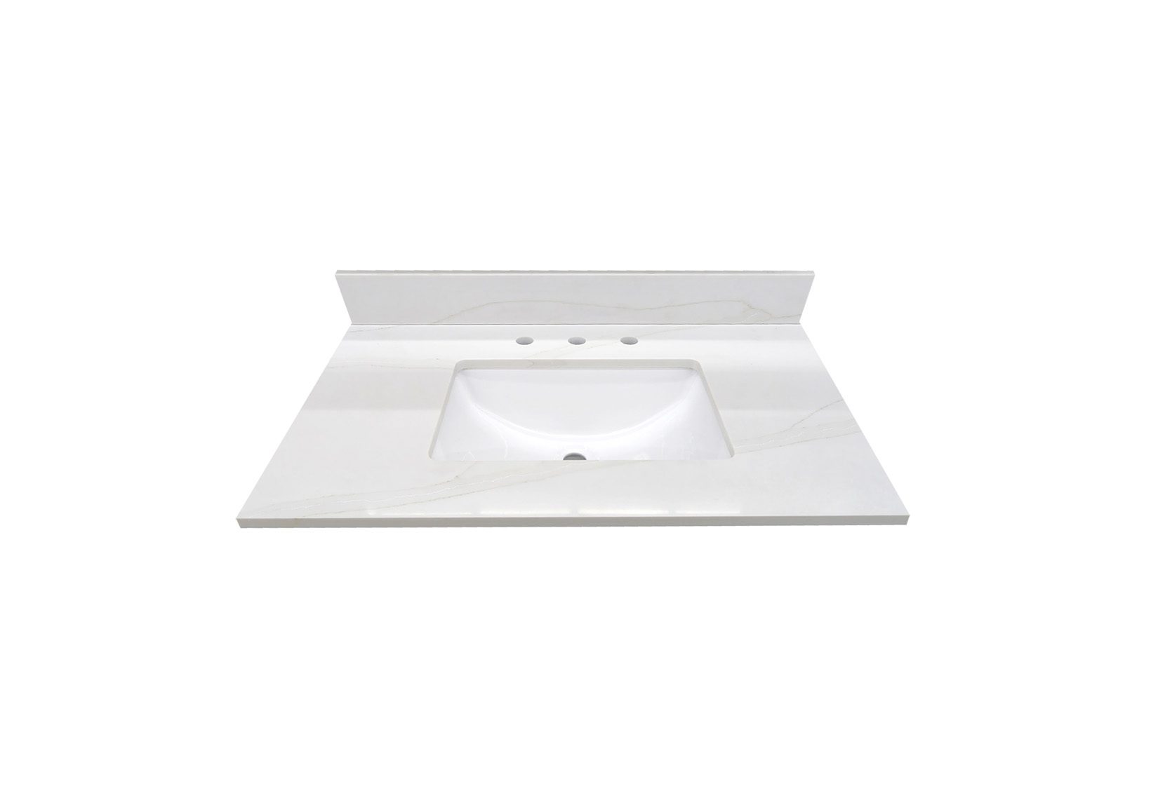 Creek White Quartz Vanity Top | Shop Builders Surplus