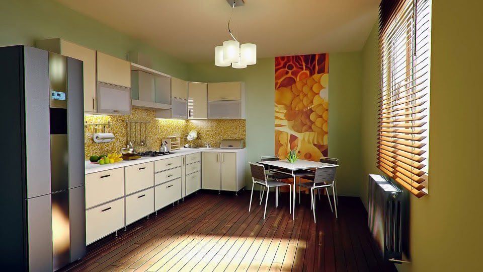 colorful kitchen