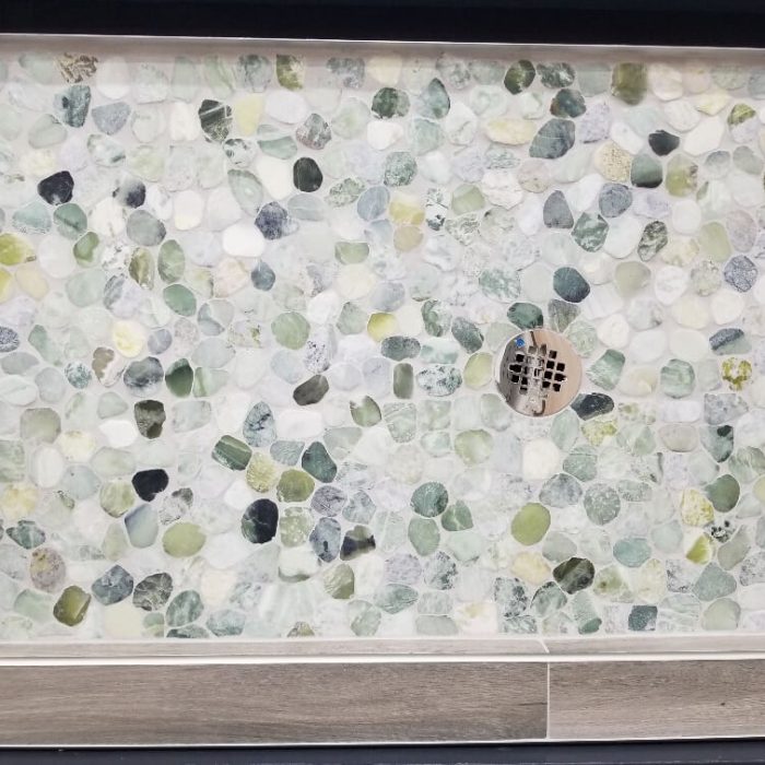 Sea Glass Wave Shower Pan