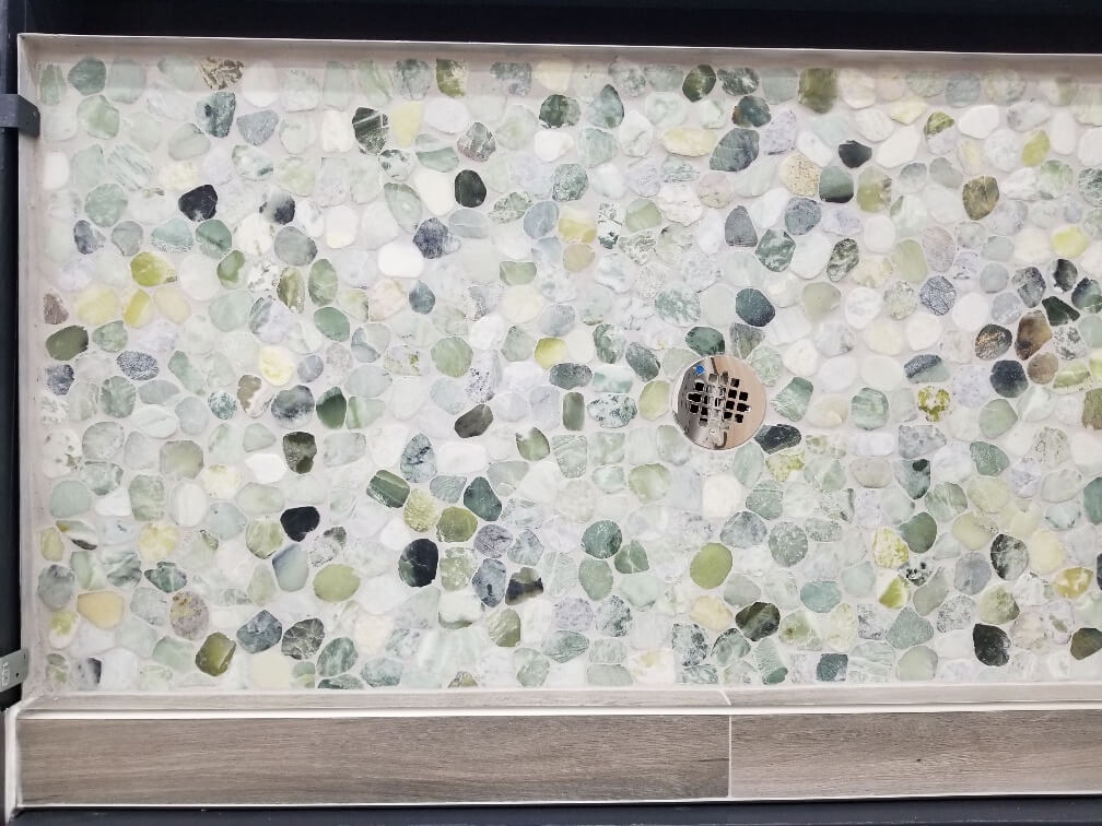 Sea Glass Wave Shower Pan