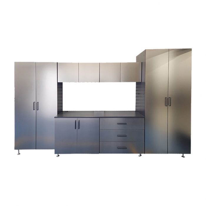 Deluxe Garage Cabinets - Silver