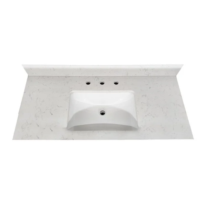 Vale White Quartz Vanity Top