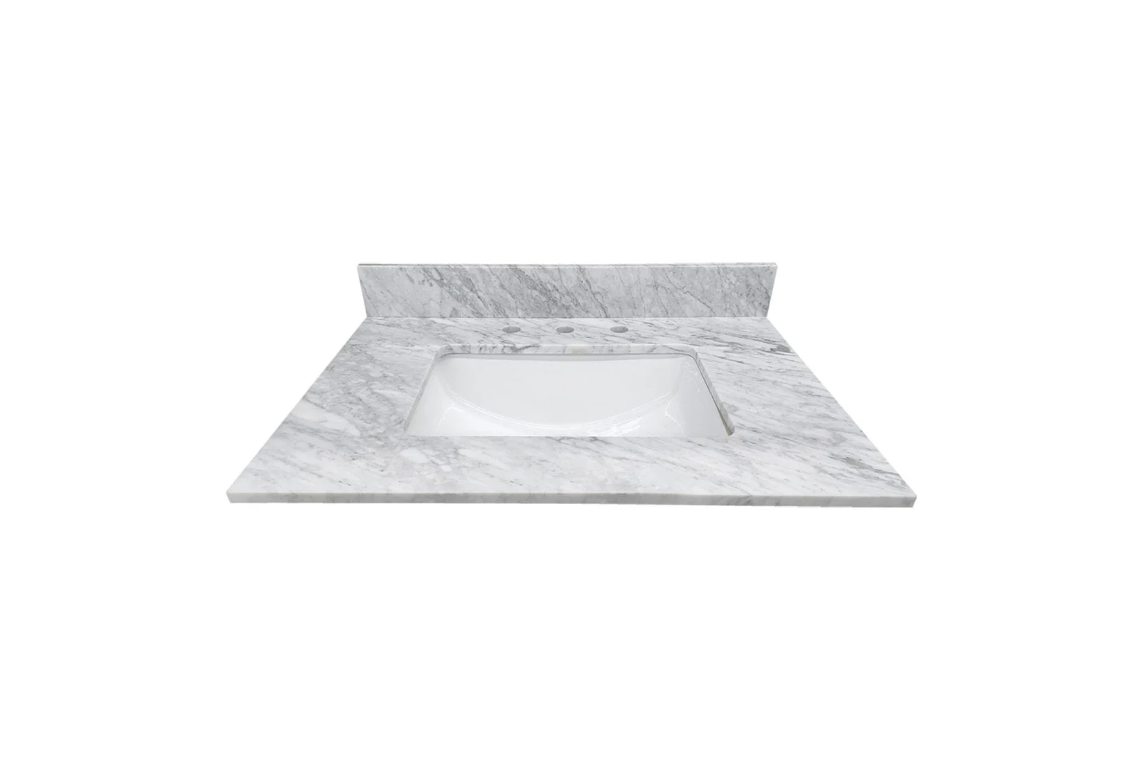 White Carrara Marble Vanity Top