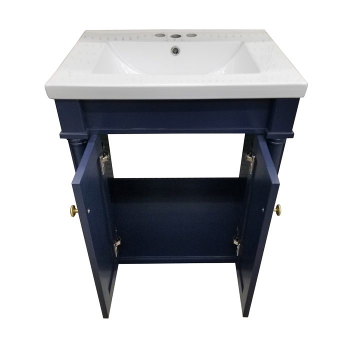 Braxton Navy Blue Vanity & Top - Image 2