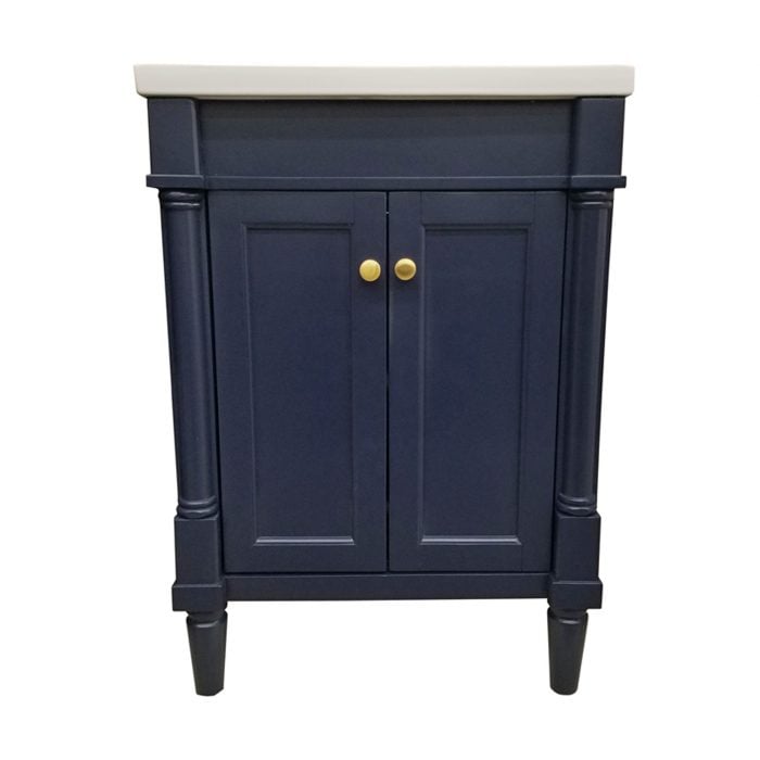Braxton Navy Blue Vanity & Top