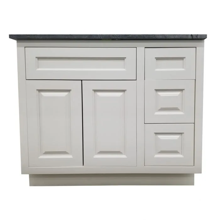 Bania Raised Panel White Vanity - Image 3