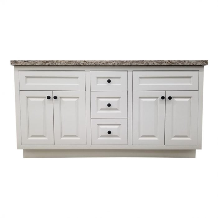 Bania Raised Panel White Vanity - Image 5