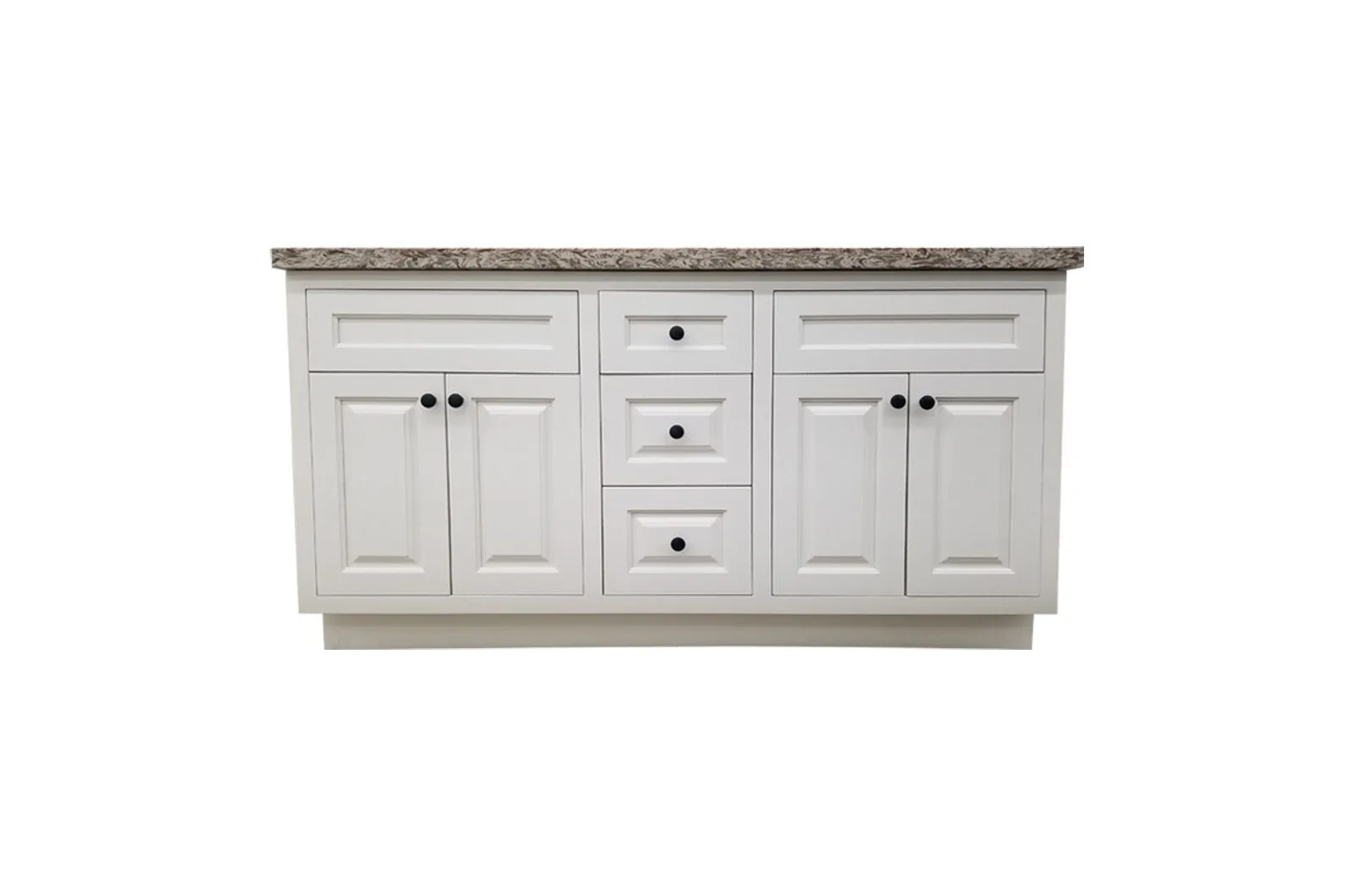 Bania Raised Panel White Vanity - Image 5