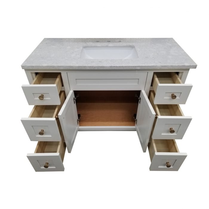 Moderna Shaker White Vanity - Image 2