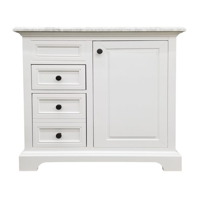 Iconic White Vanity & Top Combo - Closeout - Image 3