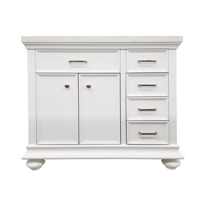 Daphne White Vanity & Top - Closeout