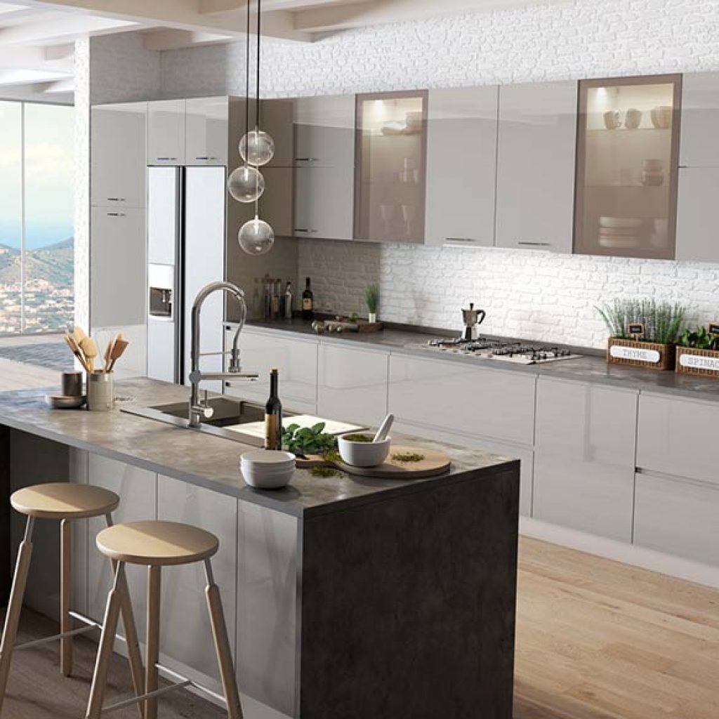 European full kitchen view