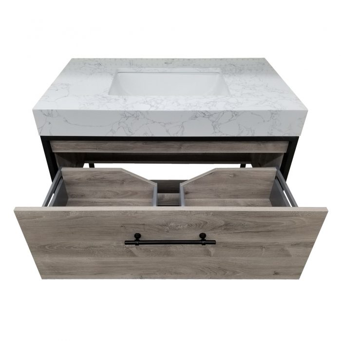 Tulum Oak Vanity & Top Combo - Image 2