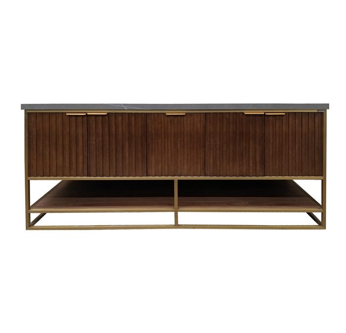 North American Light Walnut Vanity & Top Combo - Closeout