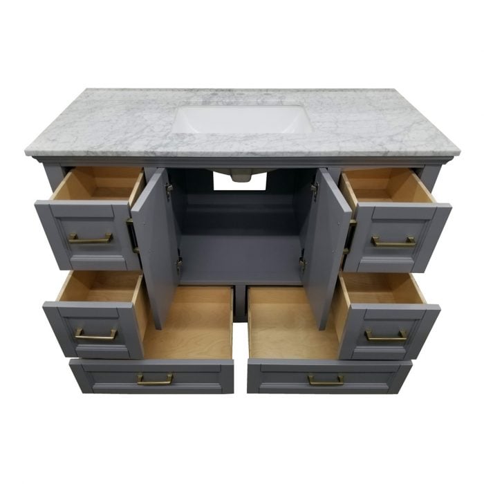 Bryson Grey Vanity & Top - Closeout - Image 2