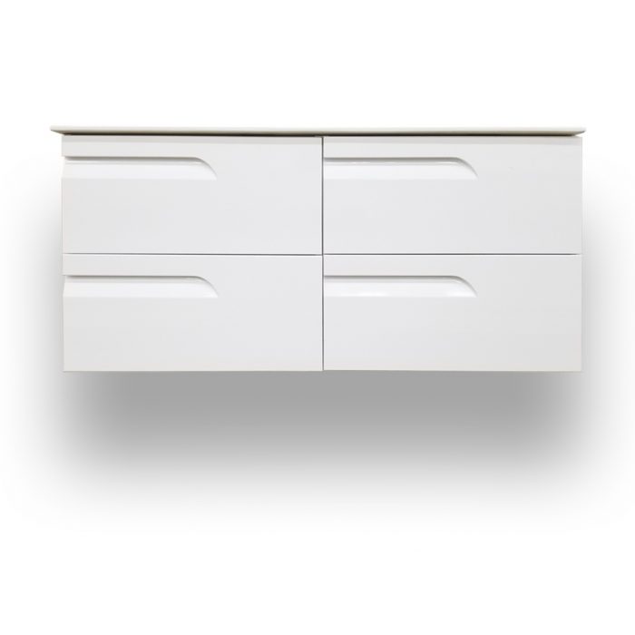 Vitale White Wall Hung Vanity - Image 3